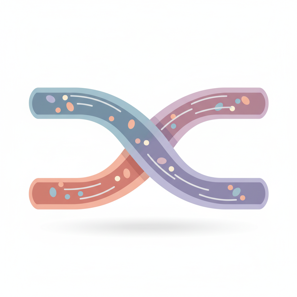 高密度焦点式超音波の原理を示す図、皮膚深層に熱エネルギーが集中する様子