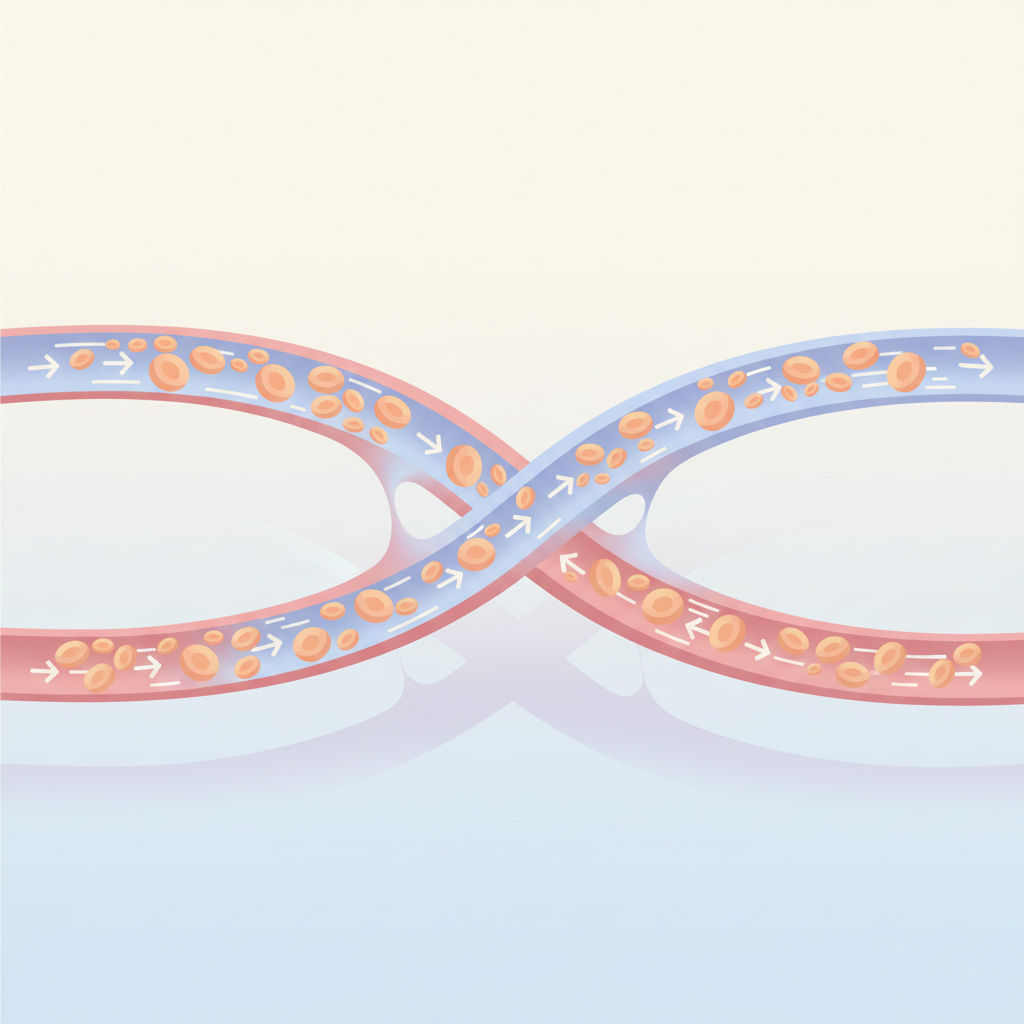 HIFU治療のメカニズムを解説する図解、超音波エネルギーが皮膚深部へ作用しリフトアップ効果を生む