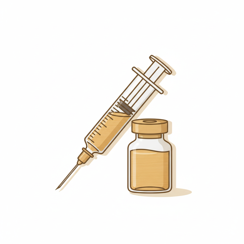 高濃度ビタミンC点滴で透明感のある肌を目指す女性の顔と、点滴ボトル