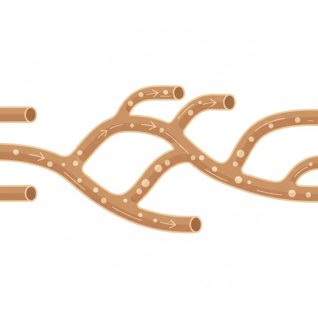 ホルモンバランスとニキビ発生メカニズムの関連性を示す図