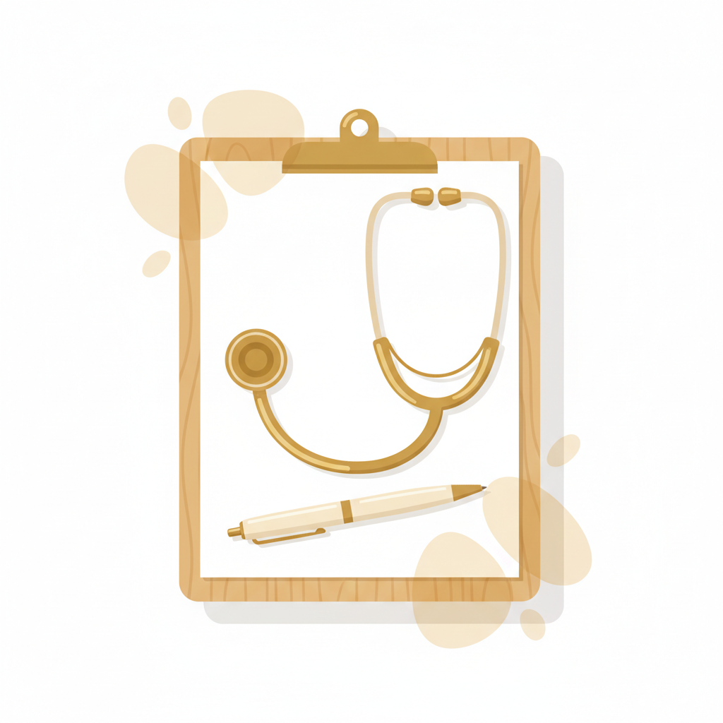 首にできた老人性イボを医療処置で除去している様子