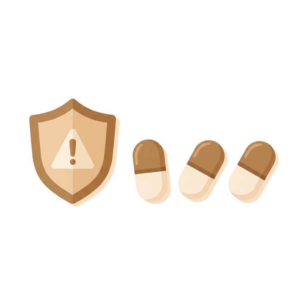 葛根湯服用後に体調不良を感じ、眉間にしわを寄せている人物の表情