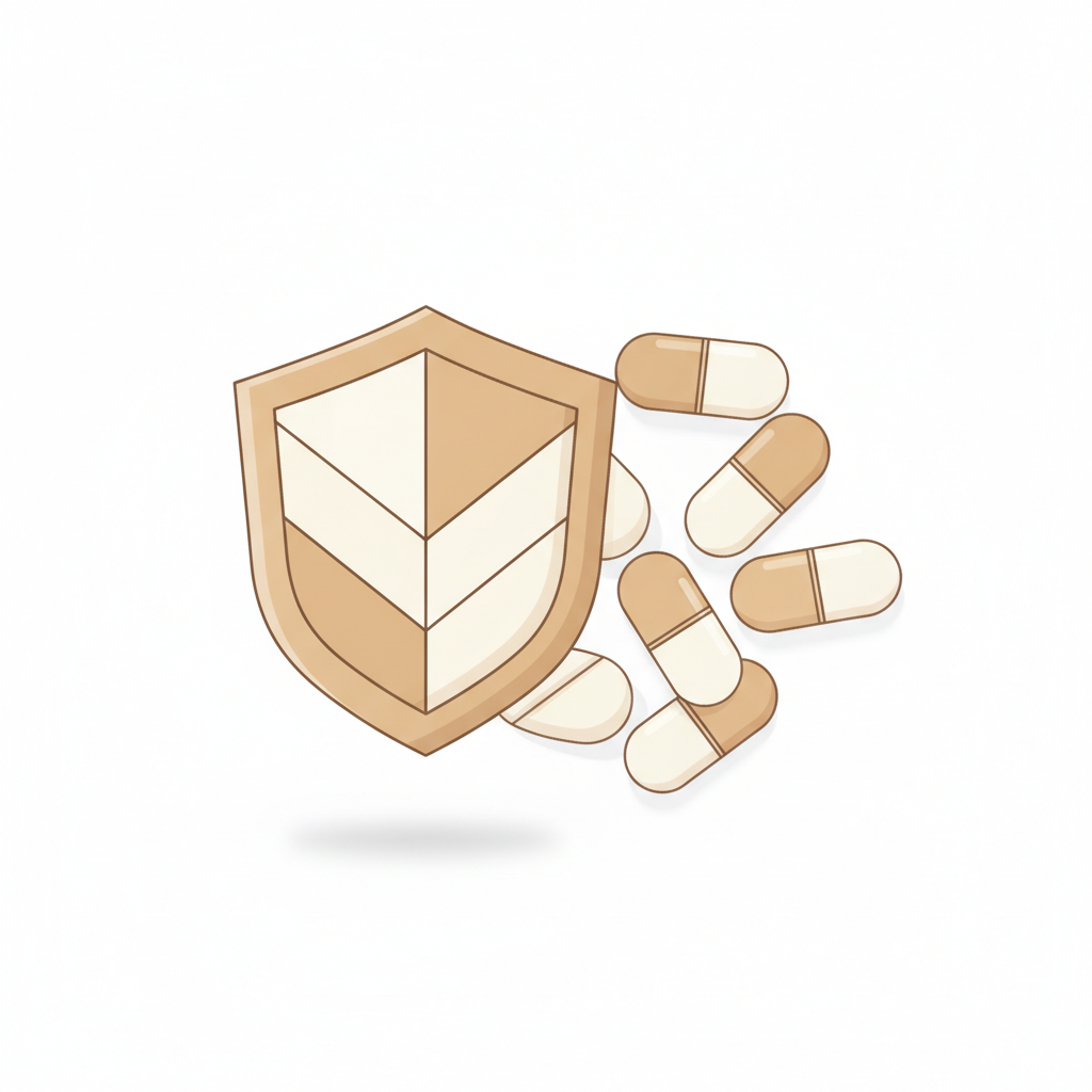 甘麦大棗湯の服用量を計量するスプーンとコップの様子