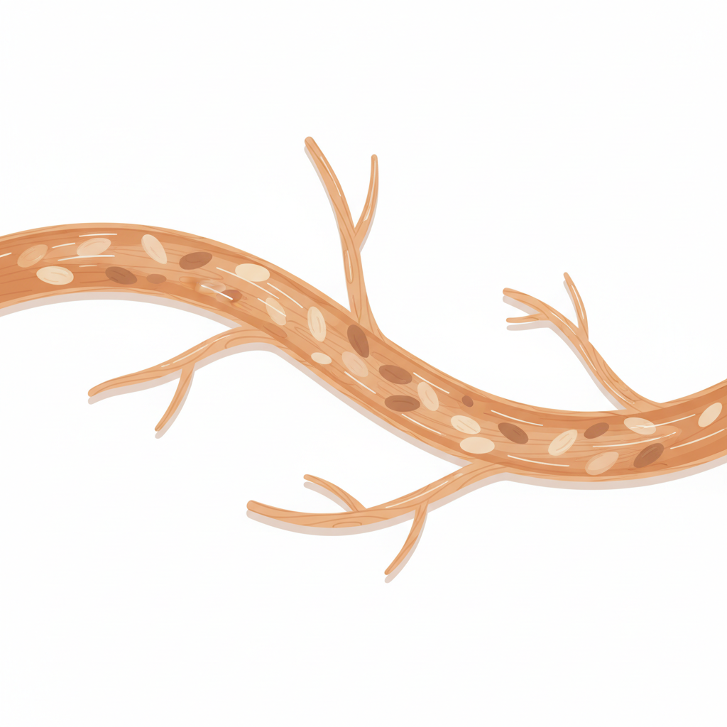 男性の顔に発生するニキビのメカニズムと皮脂腺の活動を表す図解