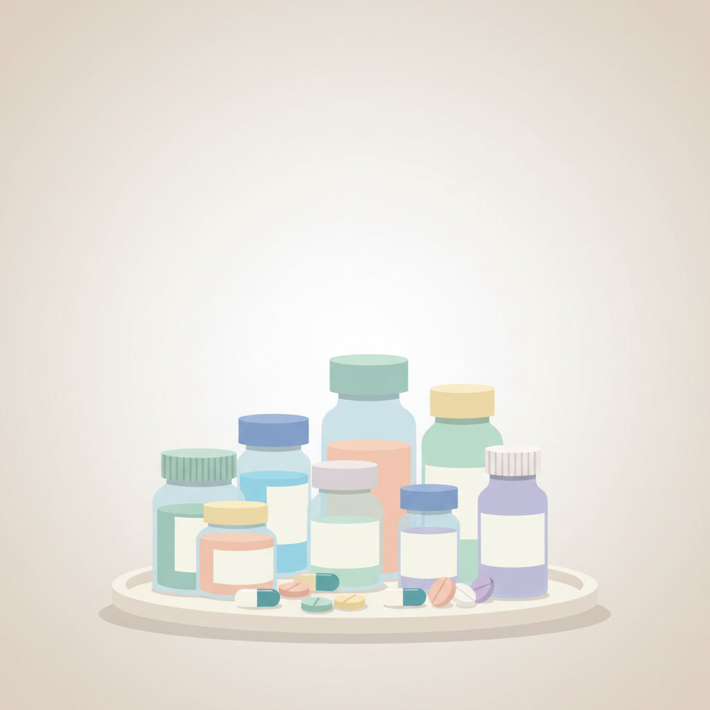 男性機能サポートに用いられる医薬品や漢方薬の錠剤とカプセルの種類