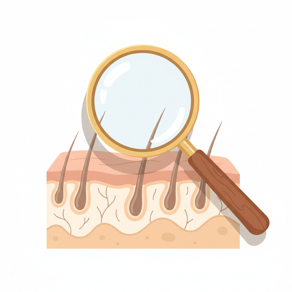 レーザーが毛根のメラニンに反応し熱破壊する医療脱毛の原理