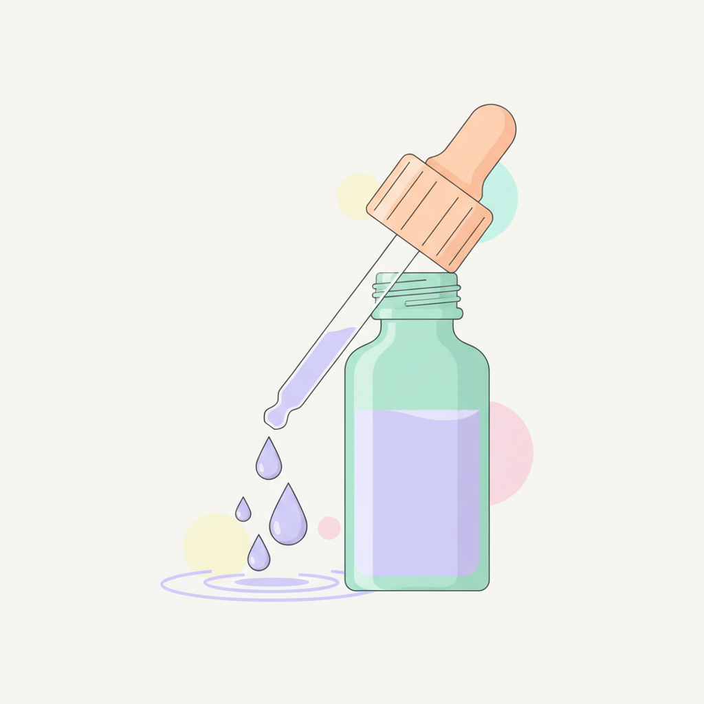 肝斑の典型的な症状を示す顔の皮膚と外用治療薬の選択肢