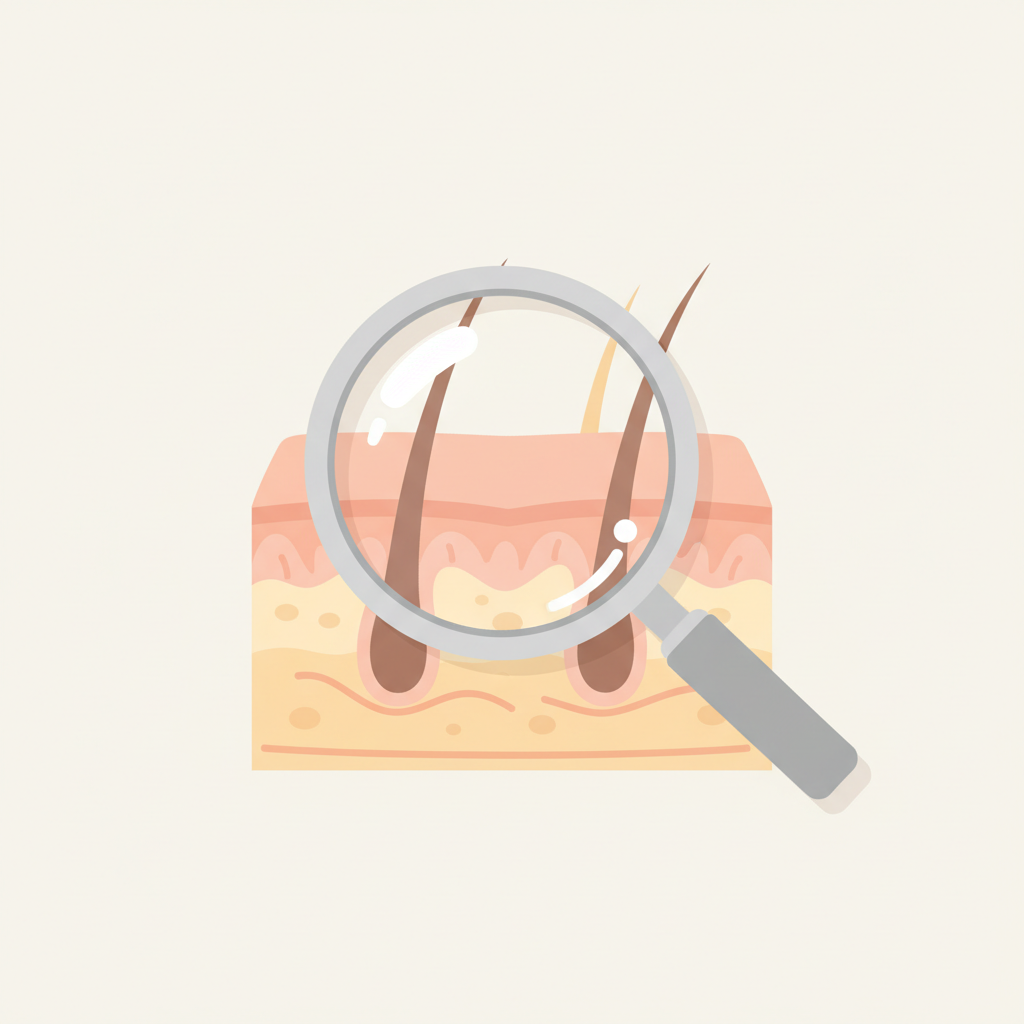 メソセラピー治療で頭皮に有効成分を直接注入し、発毛を促進する様子