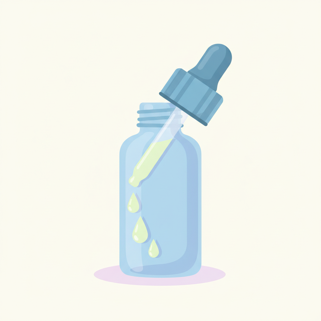 ミノキシジル外用薬を頭皮に塗布し、薄毛部位に浸透させる様子