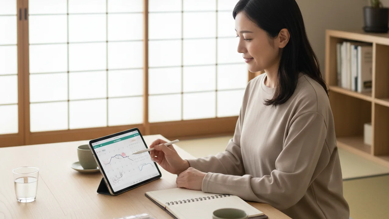 生活の中で治療記録を管理する人のイメージ