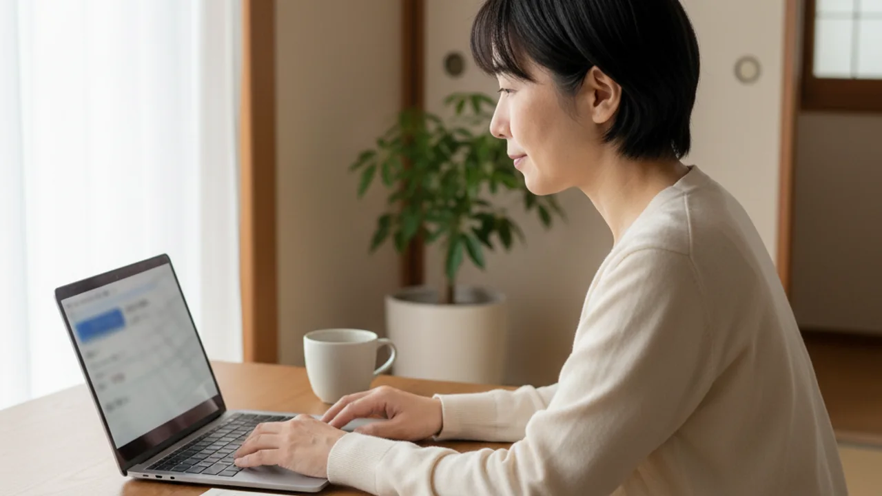 適切な受診経路をオンライン診療で確認する人のイメージ