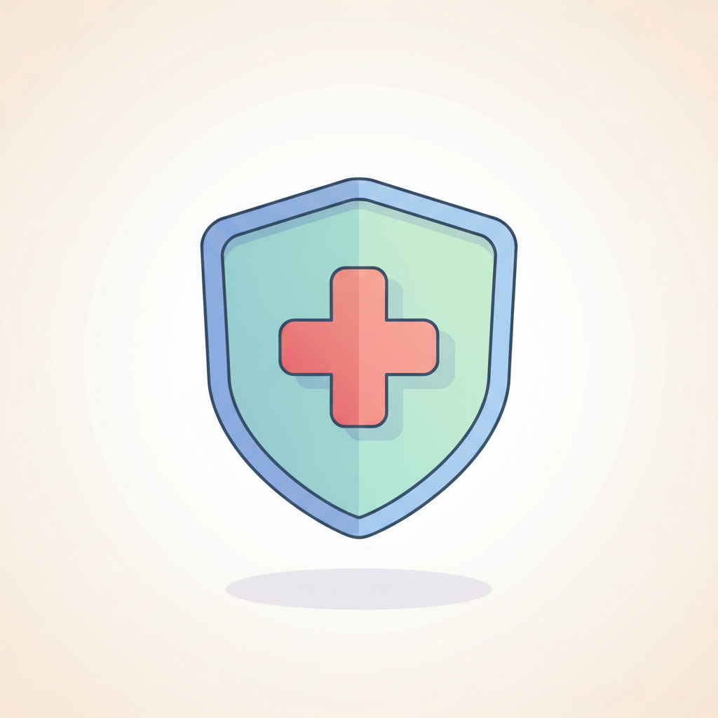 鼻血が出た際の正しい応急処置、座って鼻を圧迫する様子