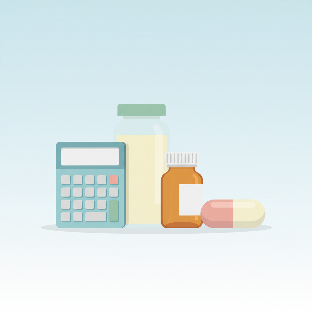 オンライン診療の流れを示すフローチャートと、薬の費用内訳を説明する図