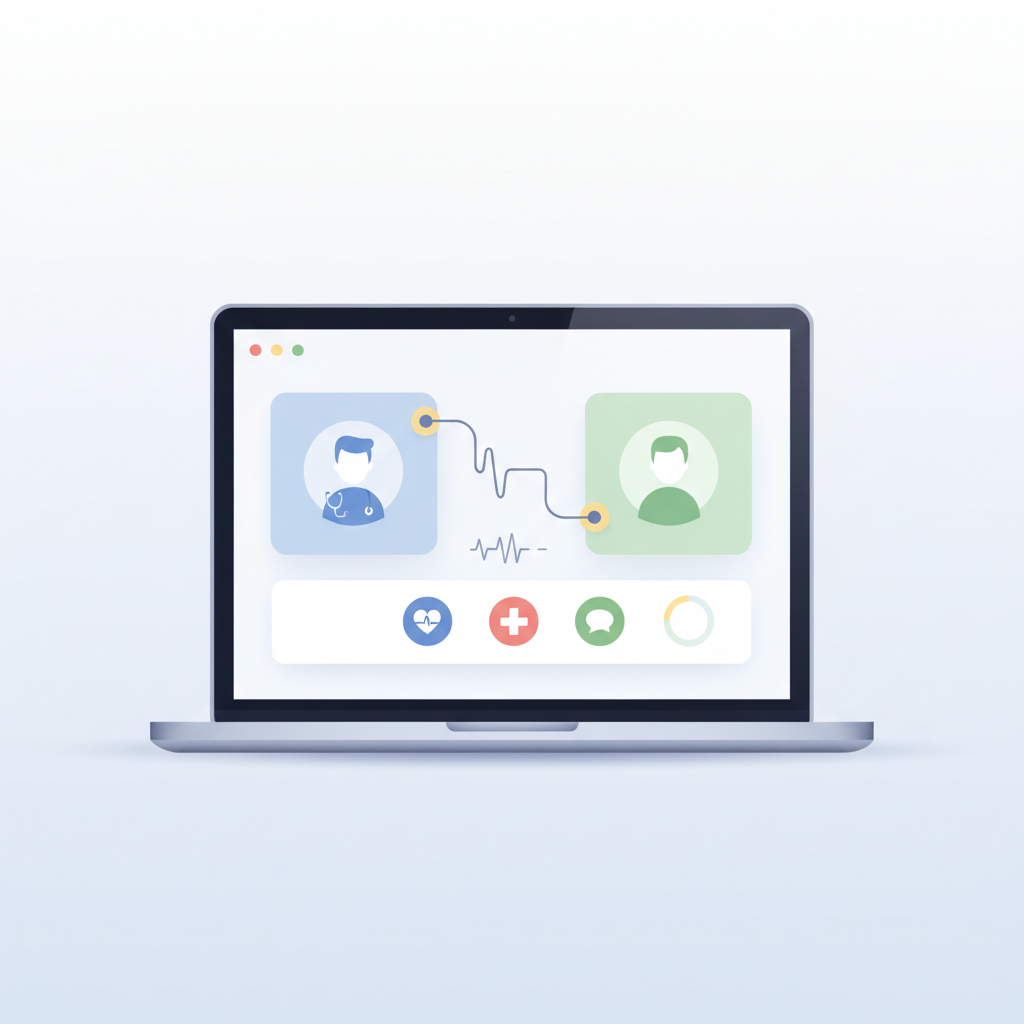 オンライン診療で毛周期の乱れを専門医に相談する様子