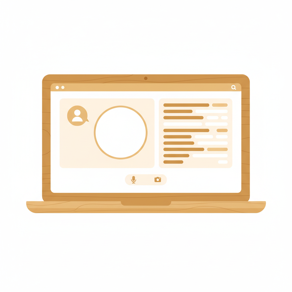 自宅でスマートフォンを使いオンライン花粉症診療を受ける女性の様子