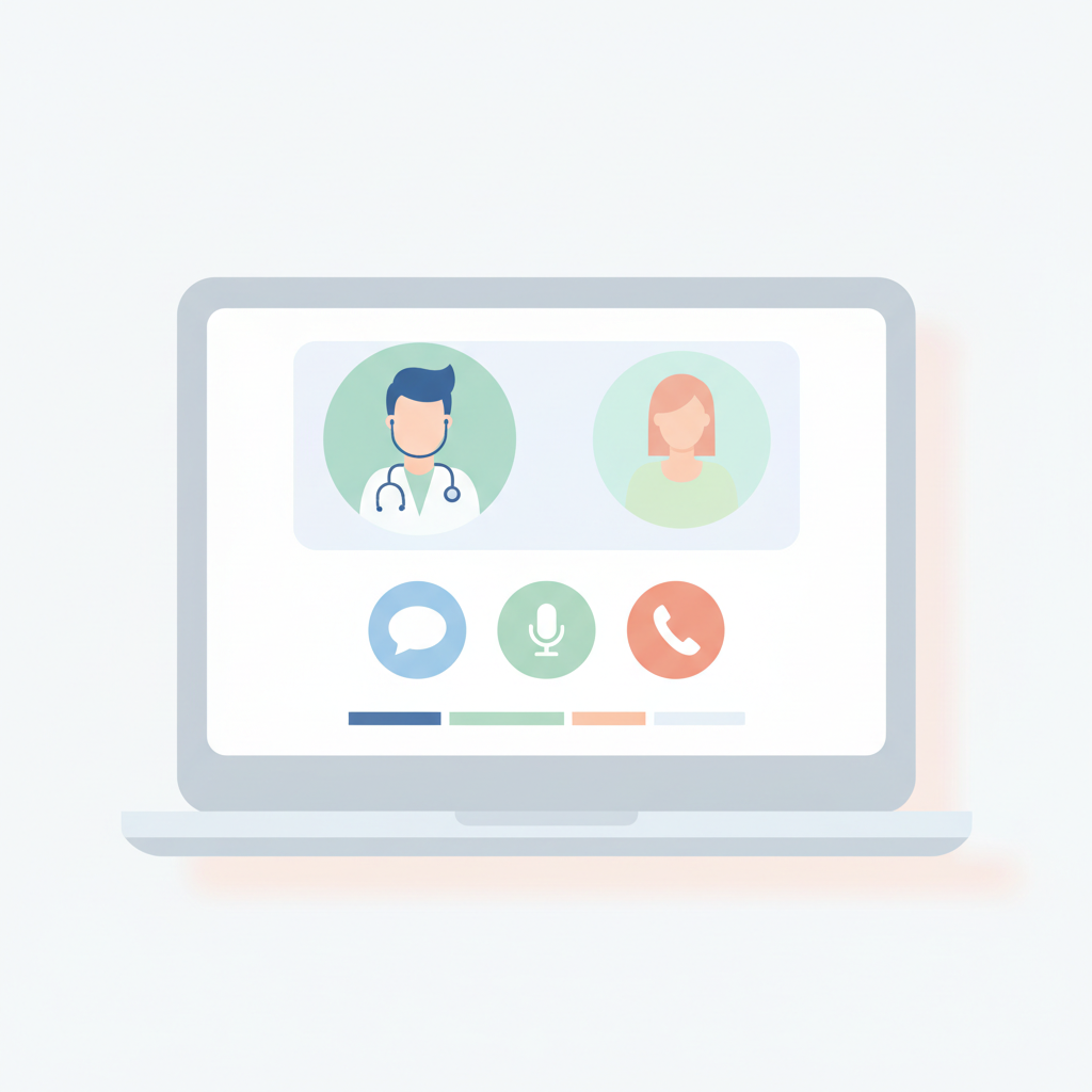 オンライン診療でオゼンピックやリベルサスを始める際のスマートフォンと医師の画面