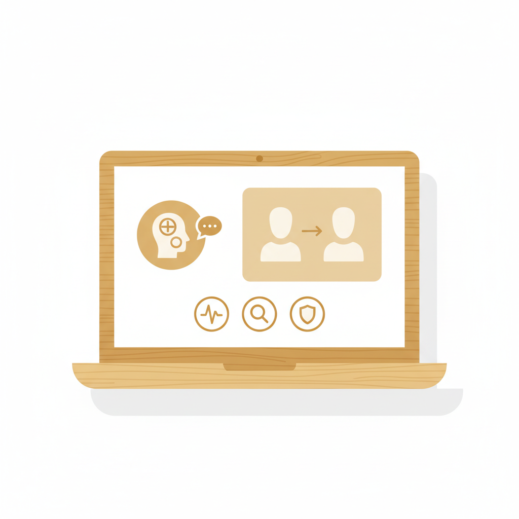 二の腕の毛孔性苔癬に悩む女性がオンライン治療を受ける様子