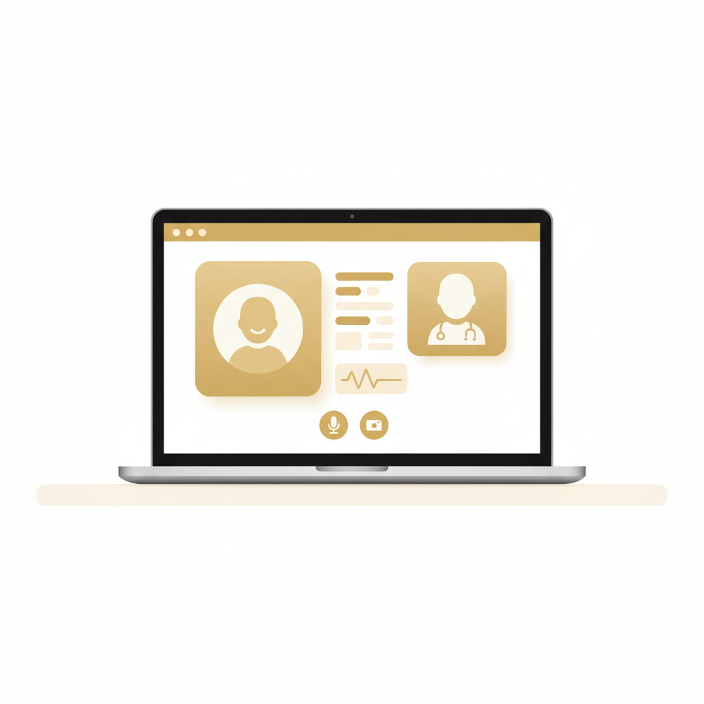 オンライン診療と対面診療のメリット・デメリットを比較する図