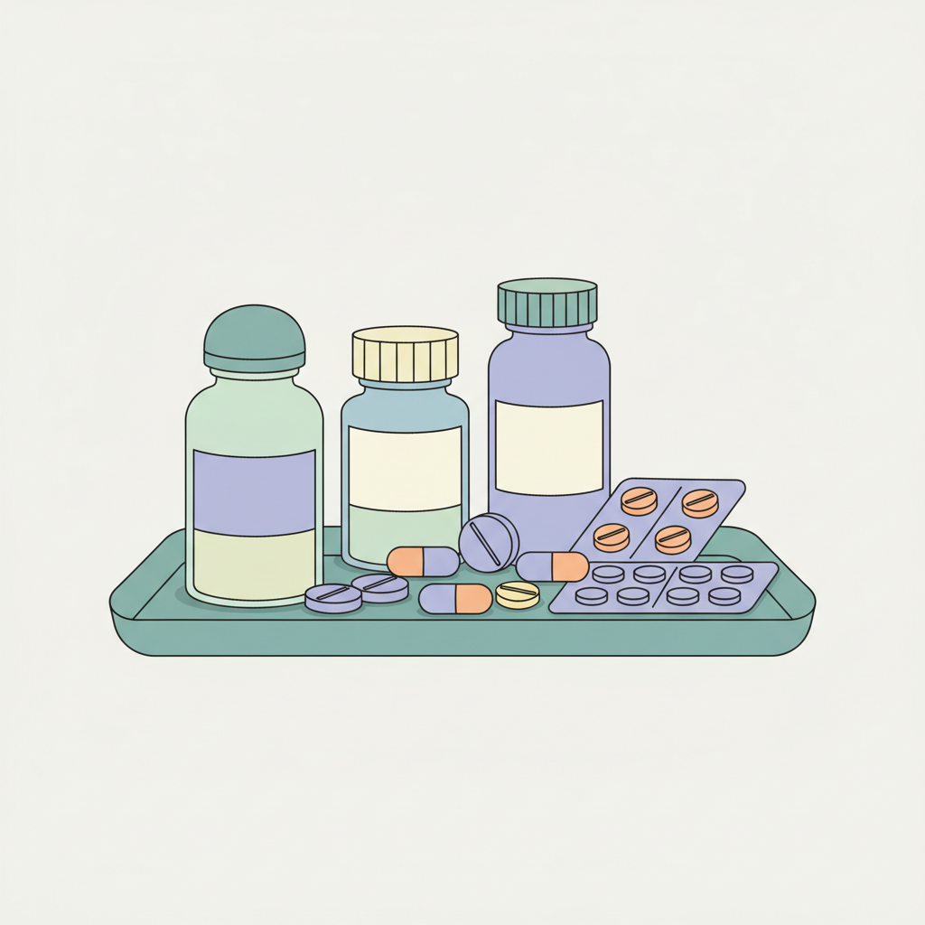 経口避妊薬ピルのシートと月経周期を整える薬、女性の健康管理