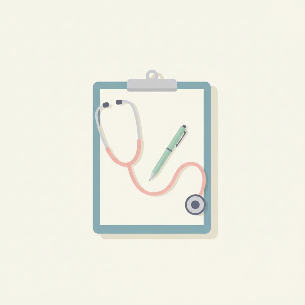 整形外科医が最新のコラムや症例報告を読み、知識を深める姿