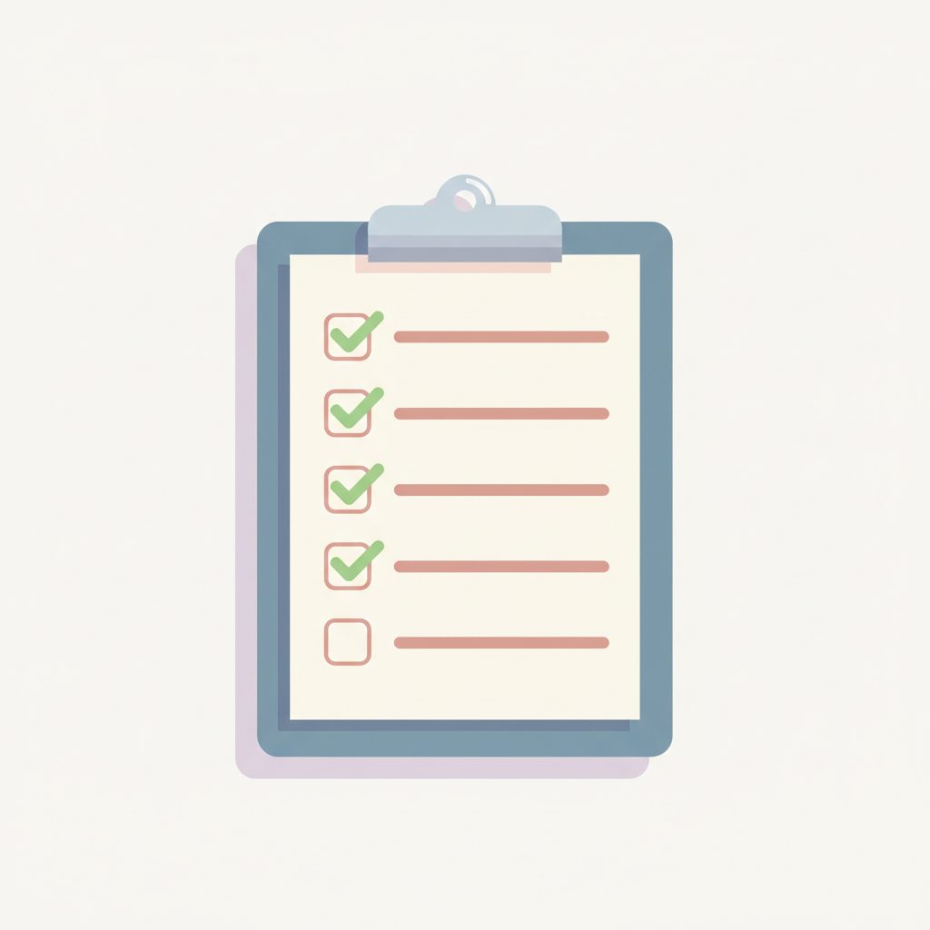 パントガールに関する重要な情報がまとめられたノートとペン