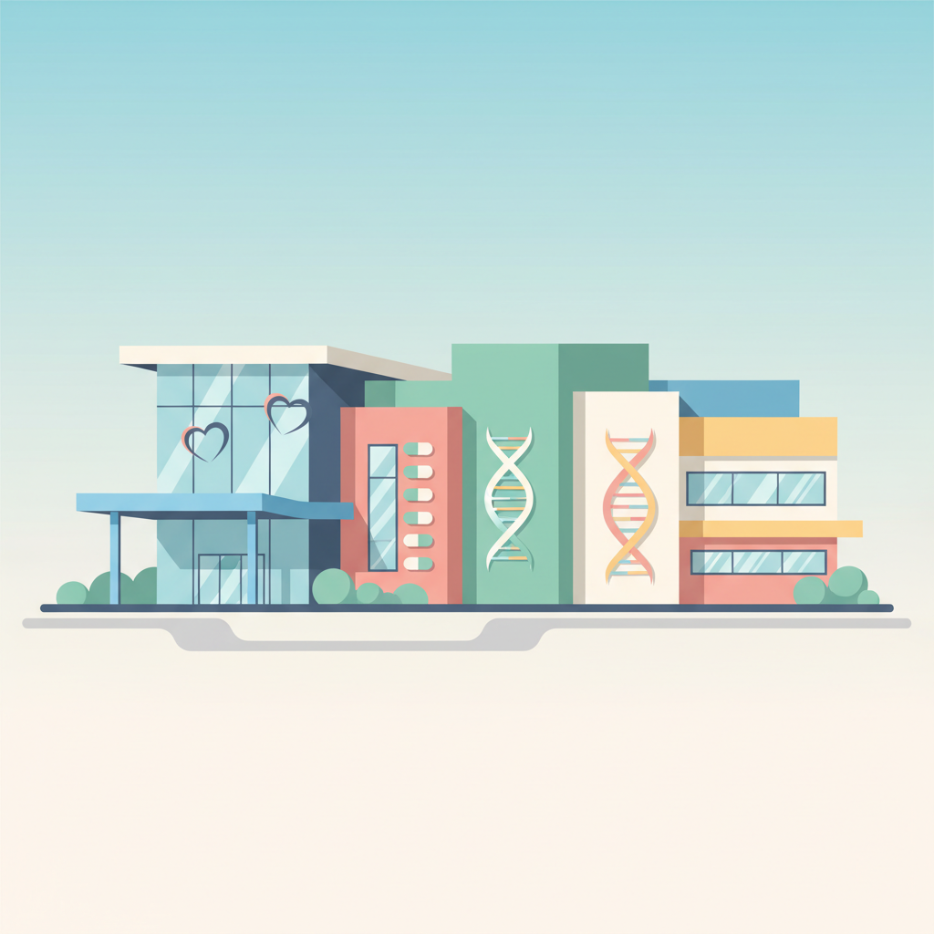 小児科で医師が子供の喉を診察し、親が心配そうに見守る様子