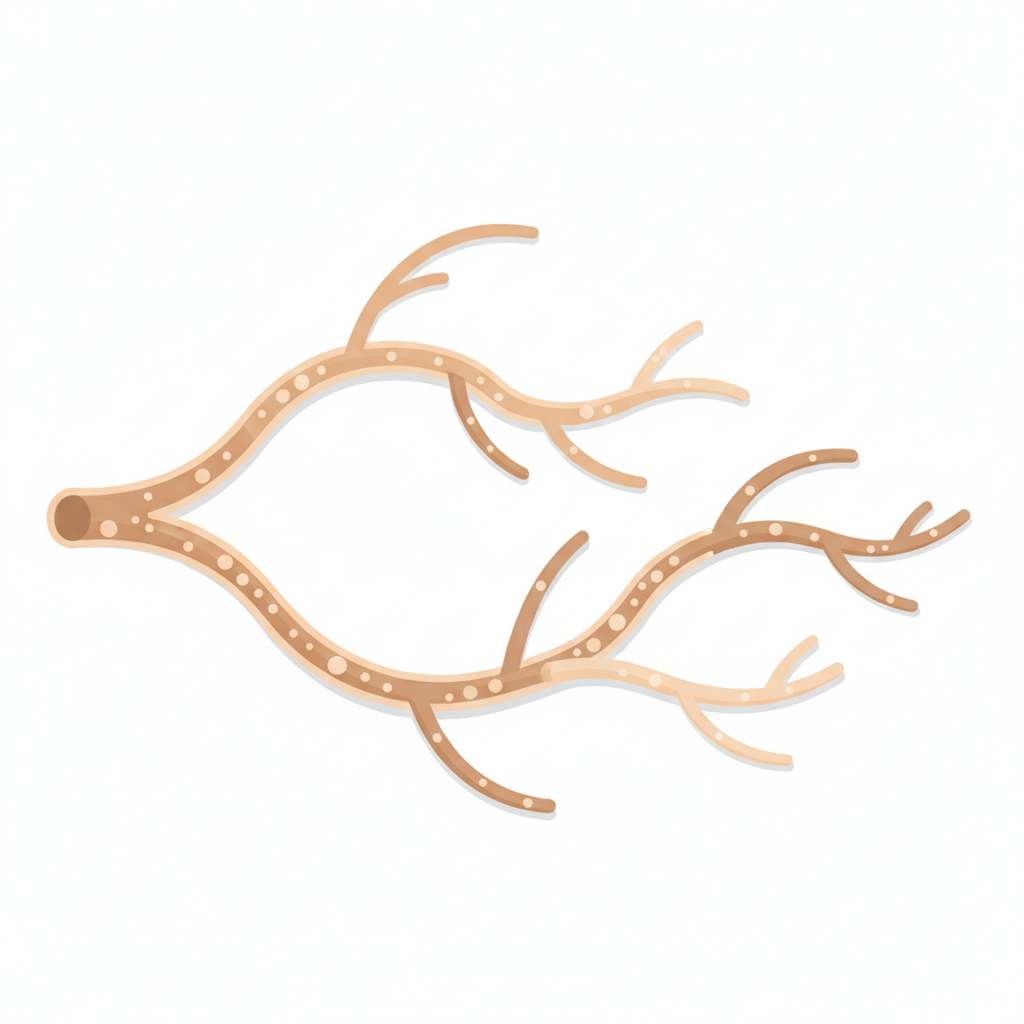 光線療法による皮膚疾患治療のメカニズム、紫外線が細胞に作用する様子