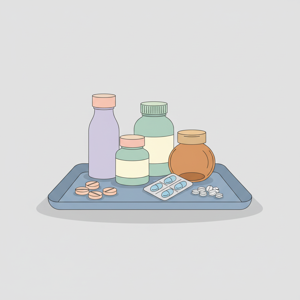 早漏治療薬の定期配送サービスを示す、錠剤と配送ボックスのクローズアップ