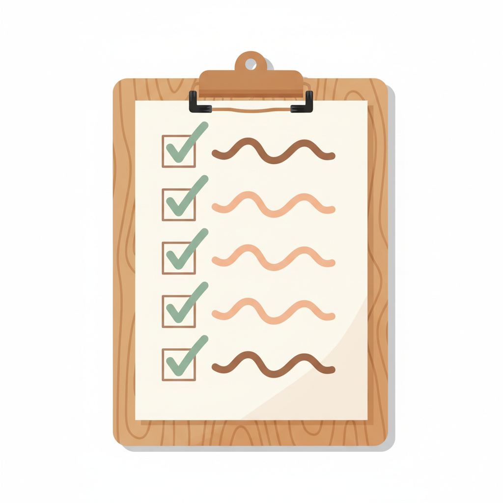 あせもの予防や対策をまとめたチェックリストの俯瞰