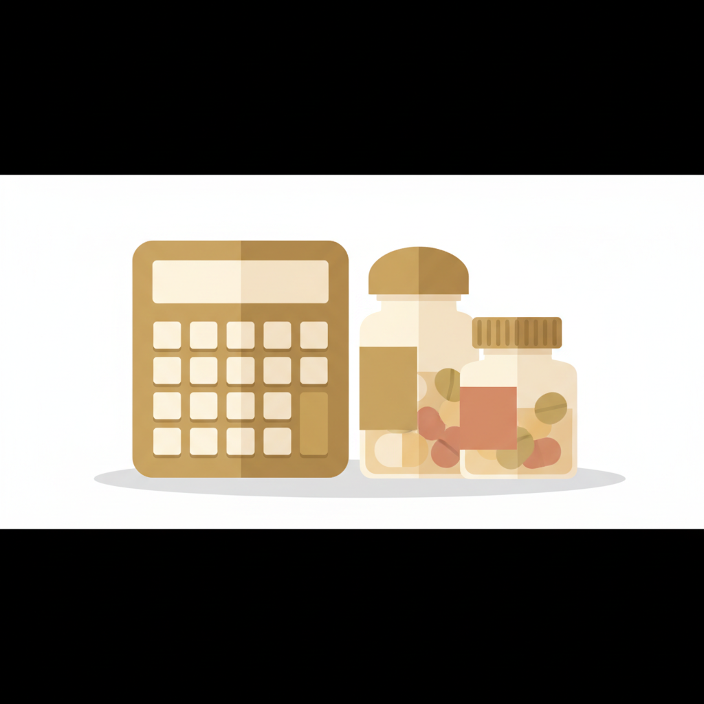 乾癬の治療費と医療費助成制度の適用について説明するグラフと書類