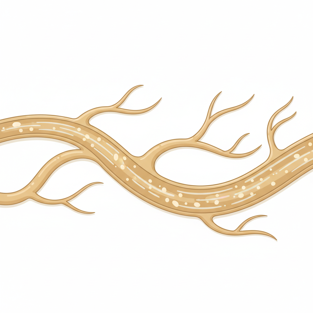 脂腺増殖症の典型的な外観、黄色がかった丘疹が鼻や額に複数見られる状態