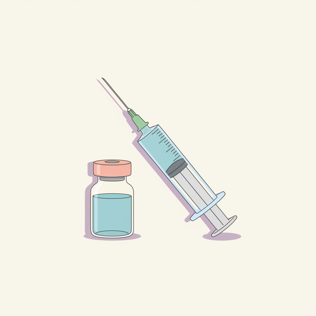 自己注射を行う女性の手元、痛みを減らすための準備とコツ