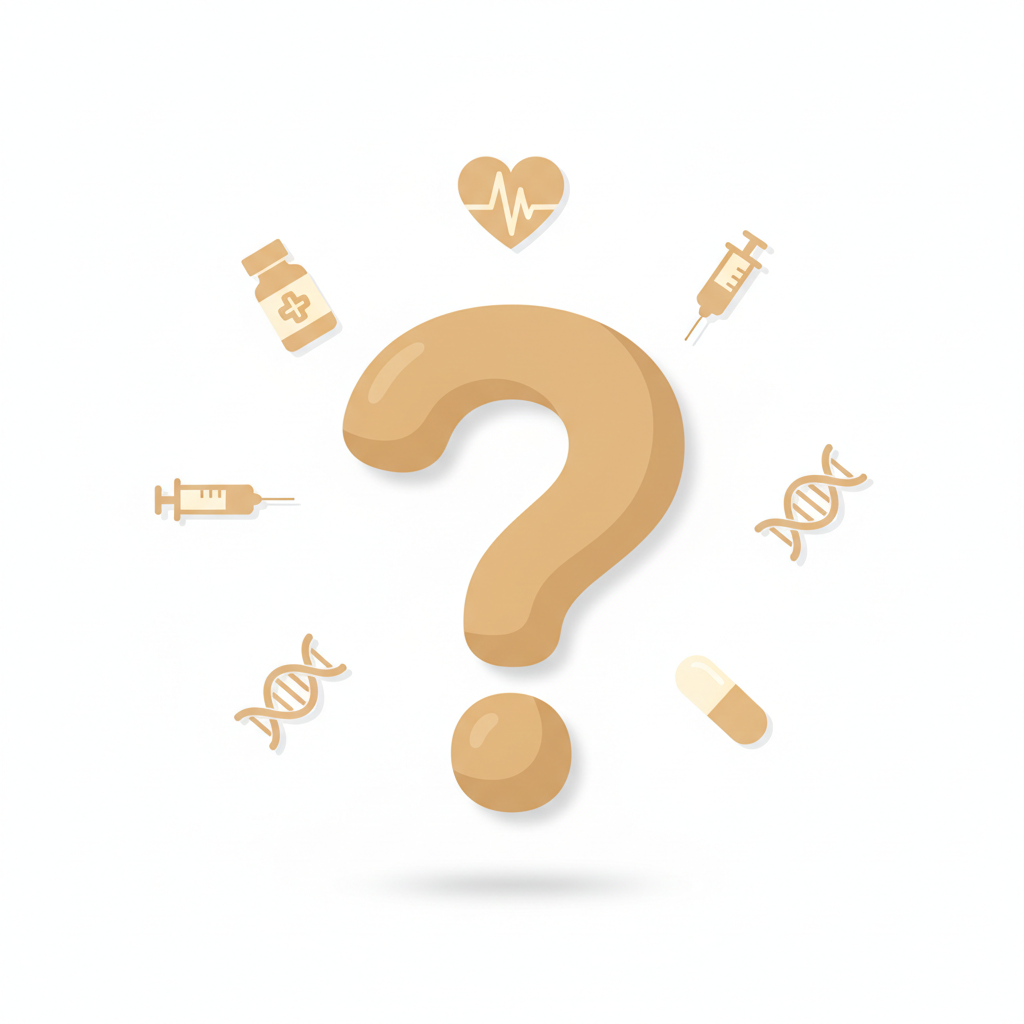 自費外用薬に関する質問と回答が書かれたボードを指す指先