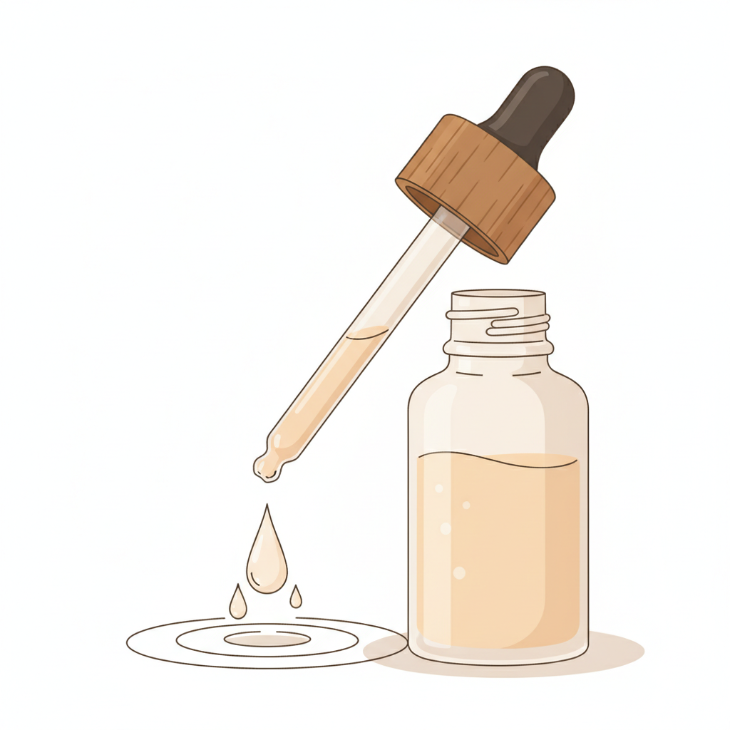 トレチノインやハイドロキノンなど自費外用薬が並び、美肌効果を期待させる様子