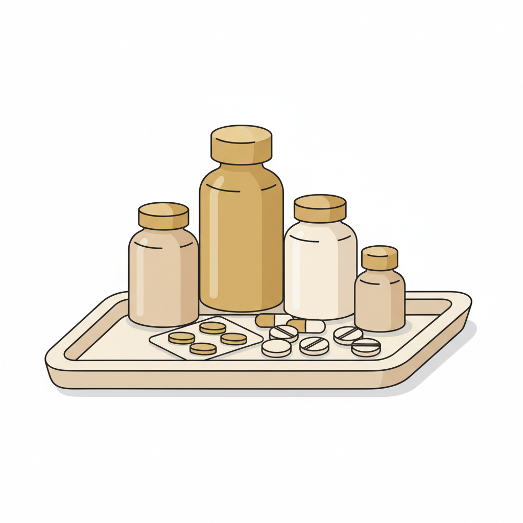 芍薬甘草湯が筋肉の緊張を和らげる作用機序を示す細胞レベルの図