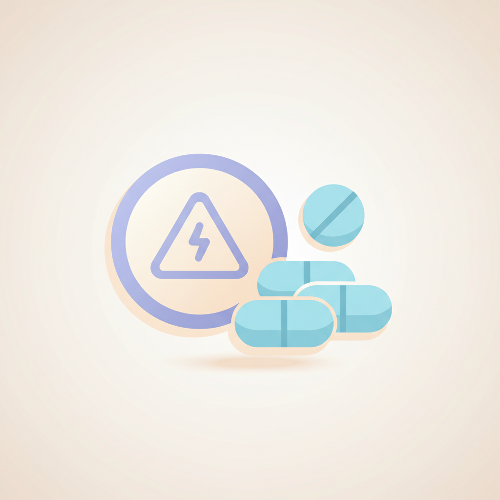 シナール錠剤とコップに入った水、服用方法が記載された説明書が並べられた様子