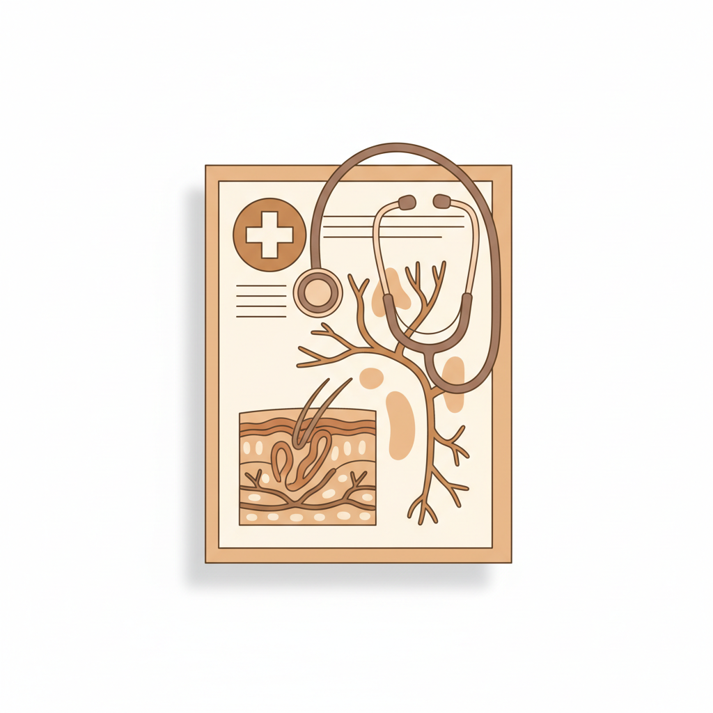 皮膚の症状をセルフチェックし疾患を特定する診断ツールの画面