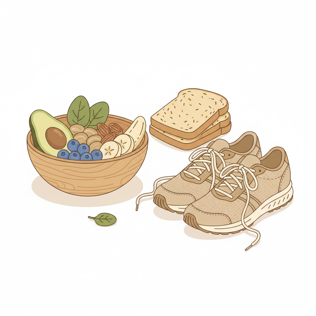 ウォーキングやヨガでリフレッシュし、肌のバリア機能を高める女性