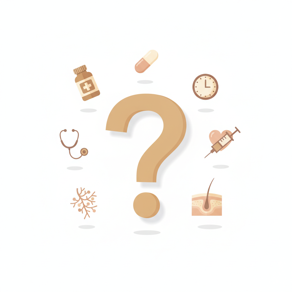 糸リフトに関する疑問を解決する、質問と回答の吹き出しの集合