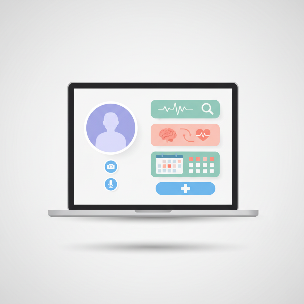 東京オンラインクリニックでニキビをオンライン診療する医師と患者