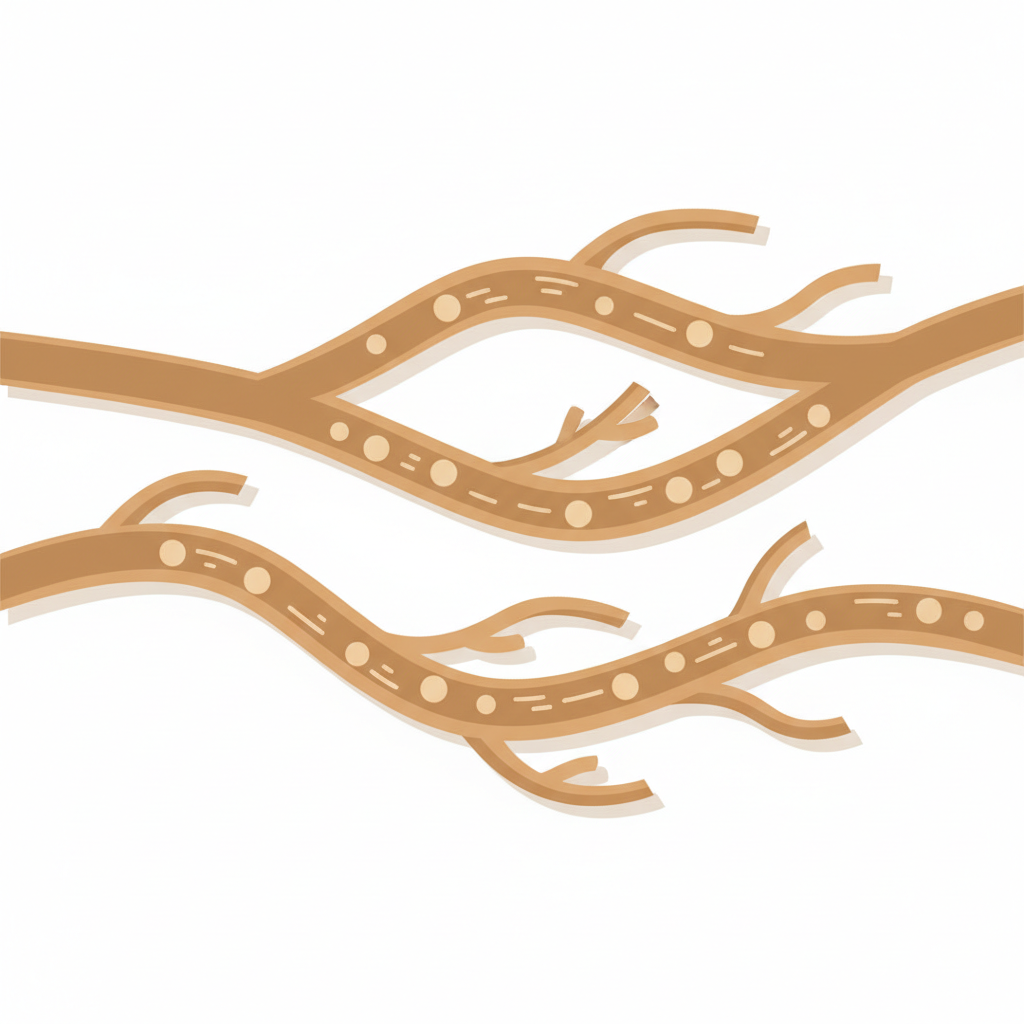 角質層に浸透し水分を保持する尿素の作用機序を示す分子構造