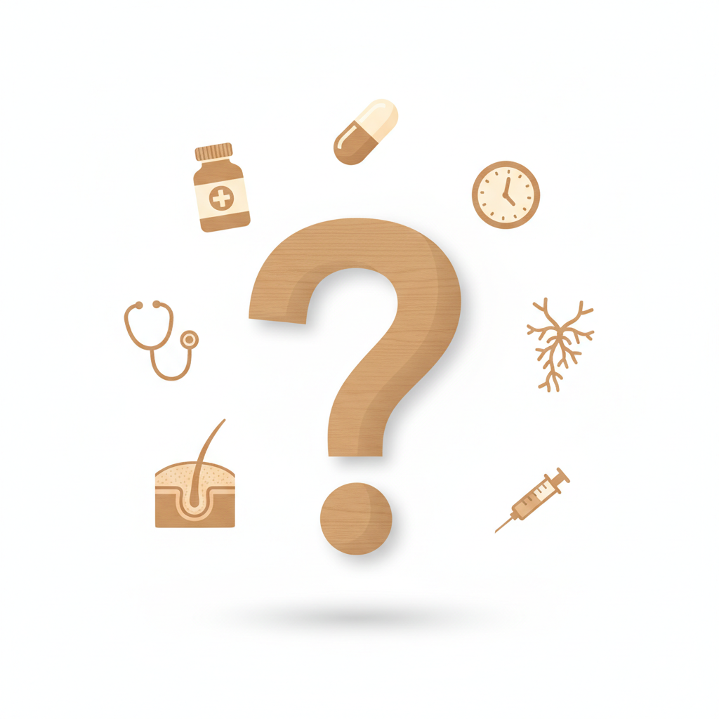 医師が患者にビスダームの使用について説明している、相談の様子