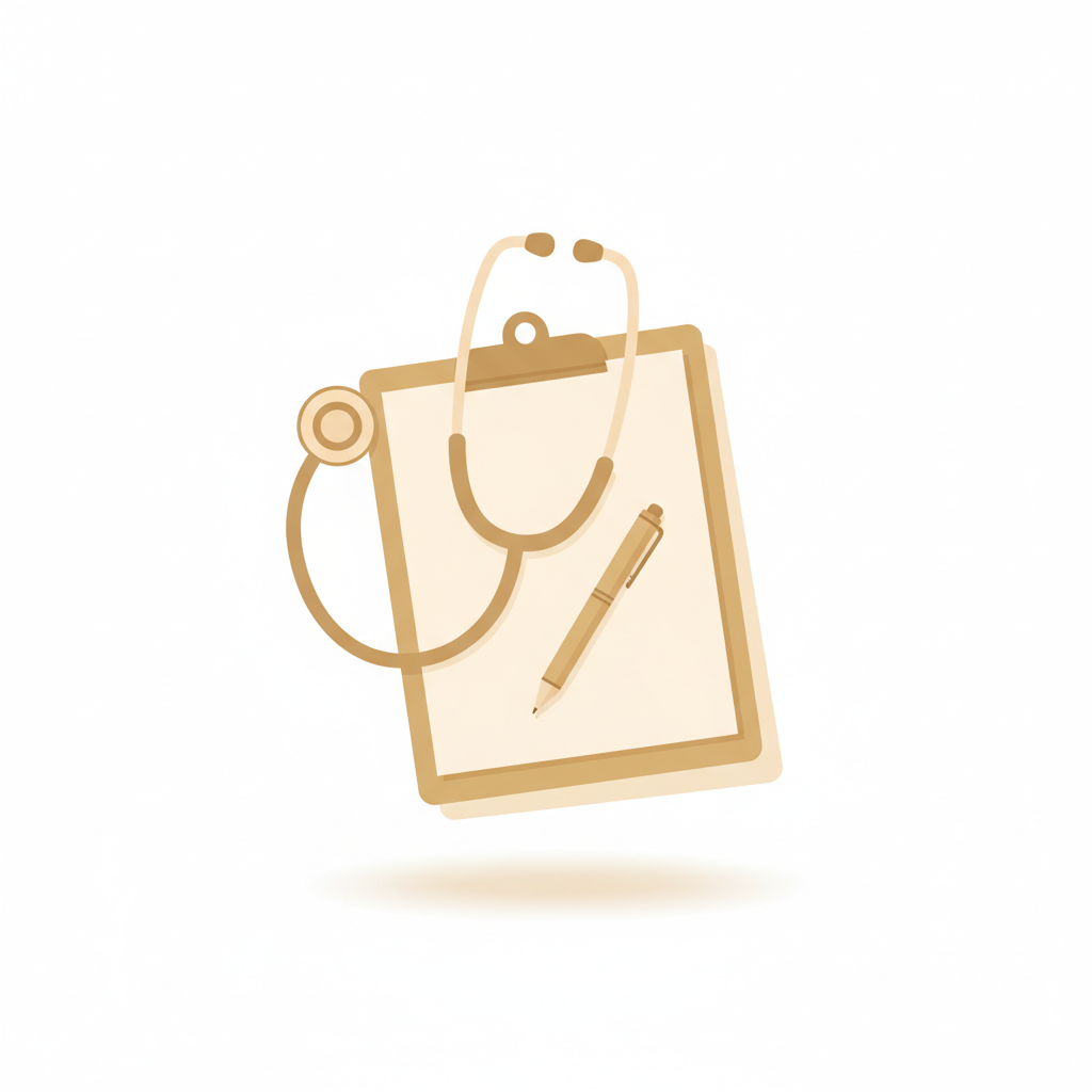 白ニキビの悩みについて医師が患者に丁寧に説明する診察風景