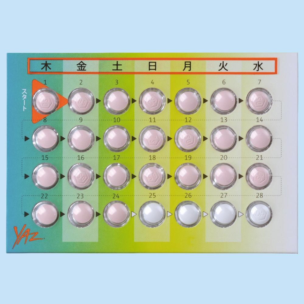 ヤーズ配合錠のPTPシート製剤写真