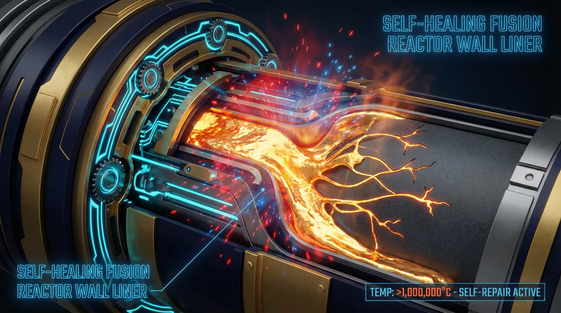 Self-Healing Fusion Reactor Liners