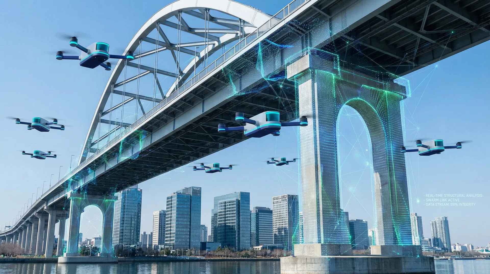 LiDAR Swarm Infrastructure Monitoring