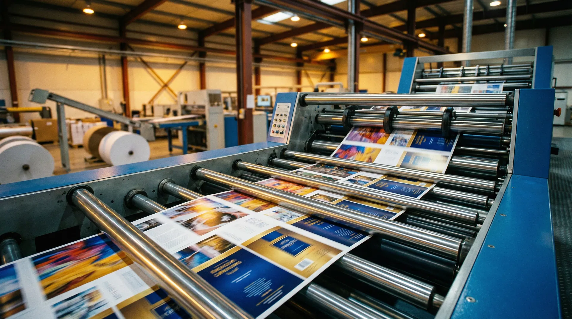 Modern commercial printing press