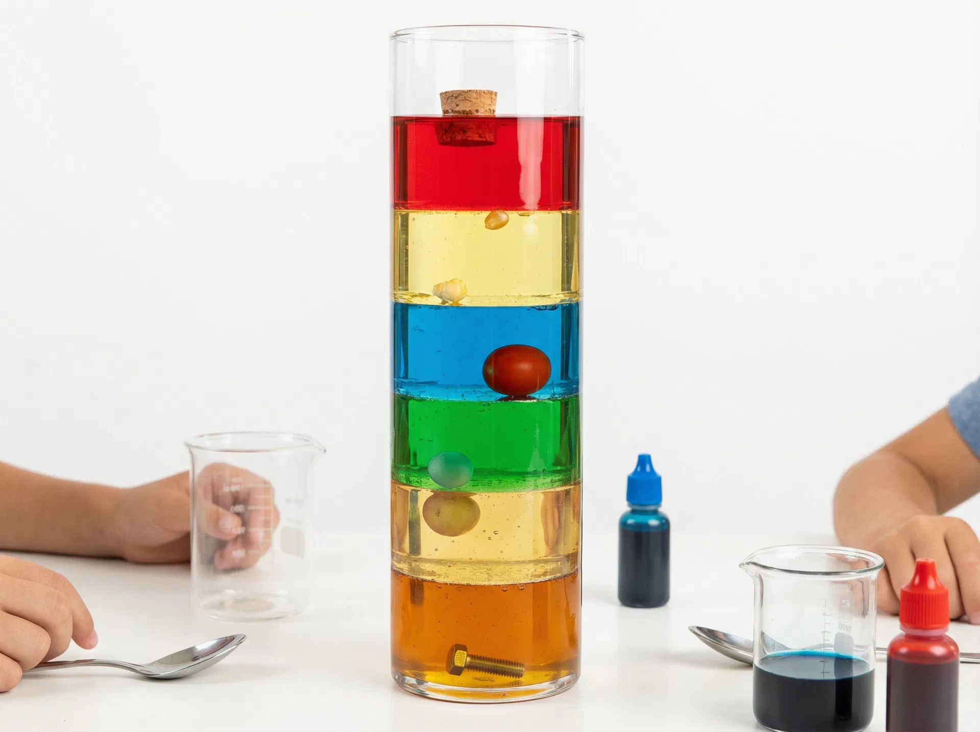 虹色の密度タワー