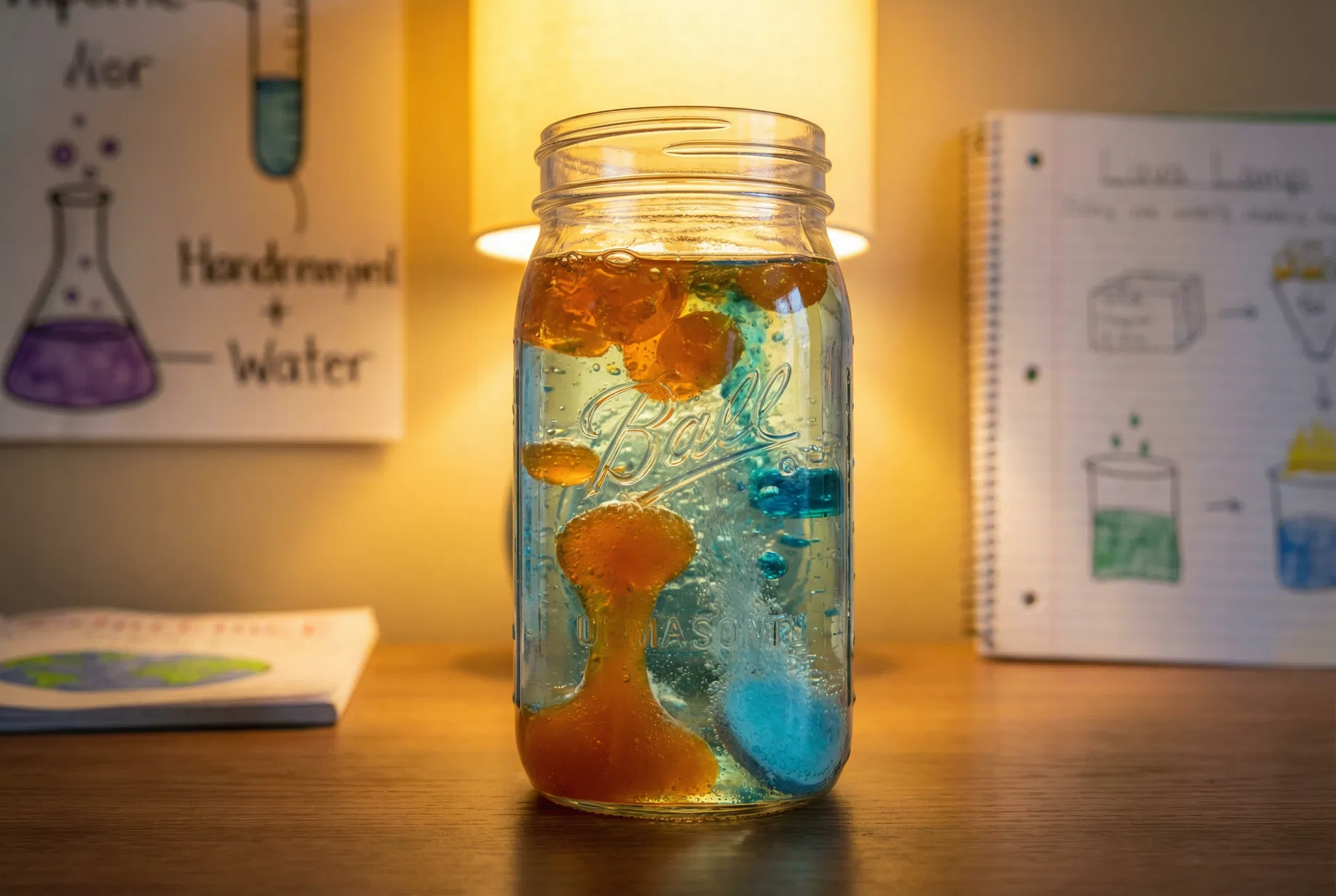 手作りラバランプ