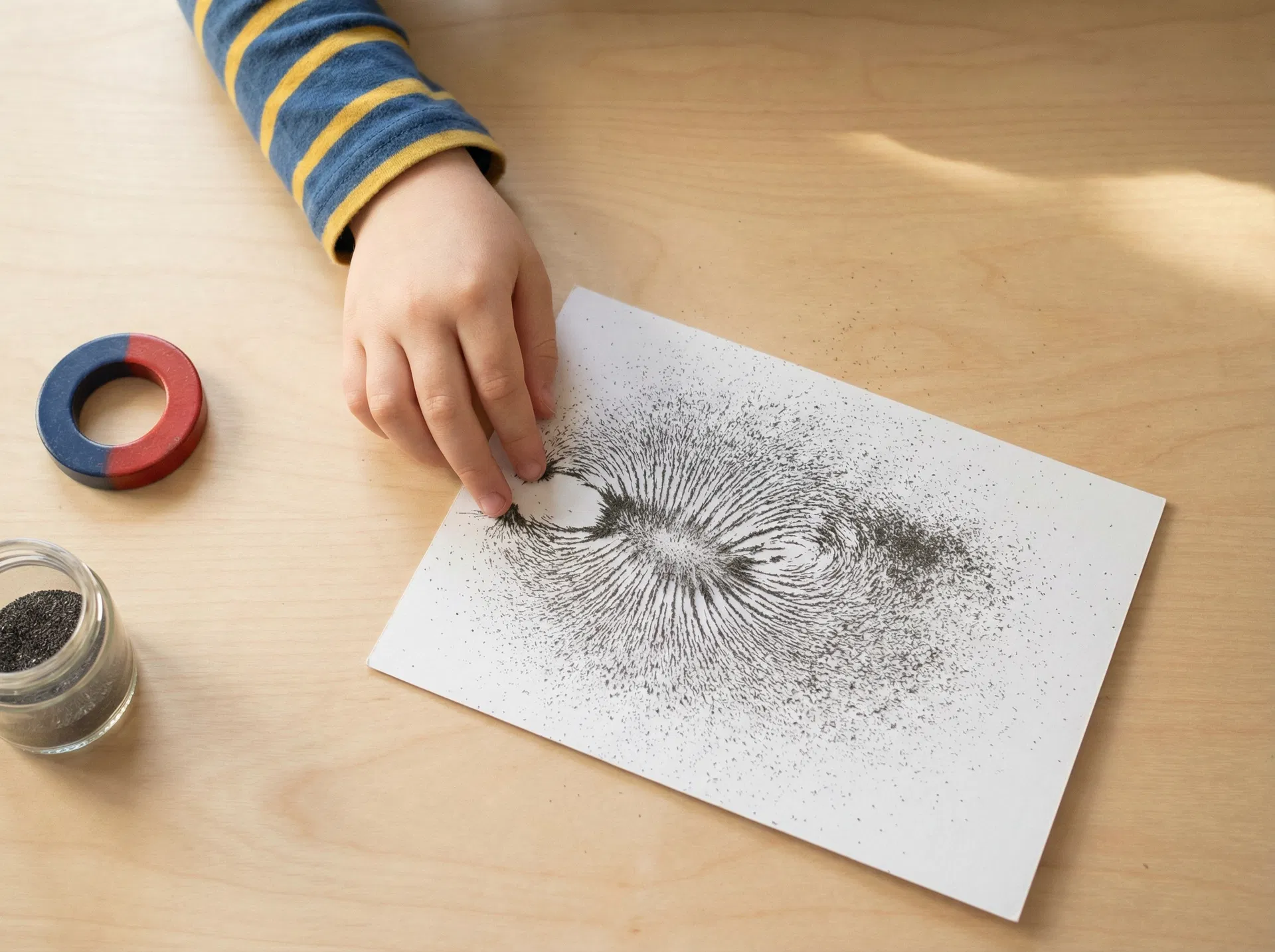 紙を軽くたたくのイラスト